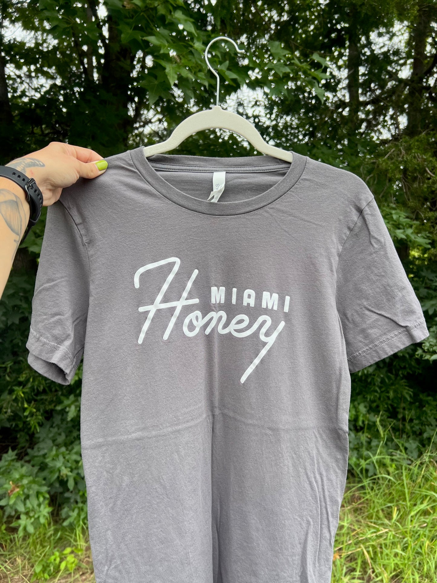 Miami Honey T-Shirt - Grey